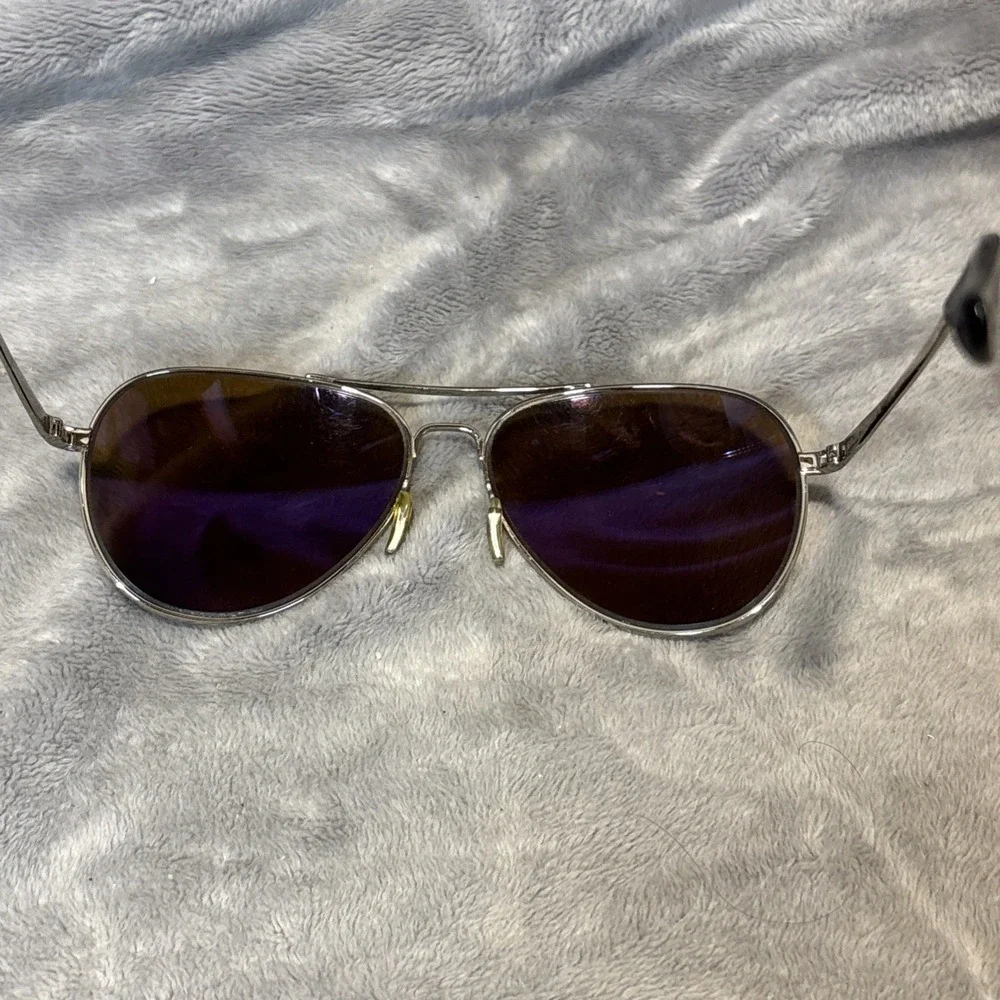 Bajio Soldado Sunglasses, Silver Gloss Frame, Rose Mirror Polycarbonate Lens Cas